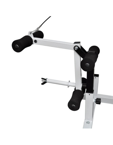 Panca Multifunzione con Bilanciere e Set di Manubri 90 kg