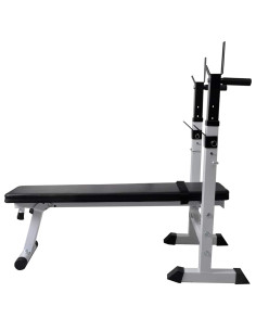 Panca Reclinabile con Rack Bilanciere e Set Manubri 90 kg 2