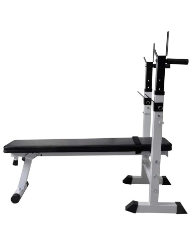 Panca Reclinabile con Rack Bilanciere e Set Manubri 90 kg