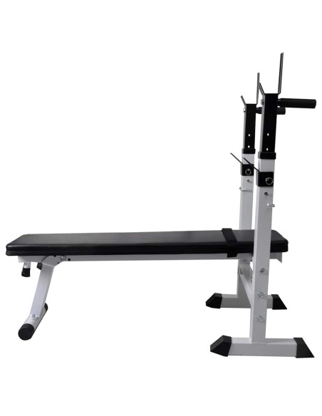 Panca Reclinabile con Rack Bilanciere e Set Manubri 90 kg