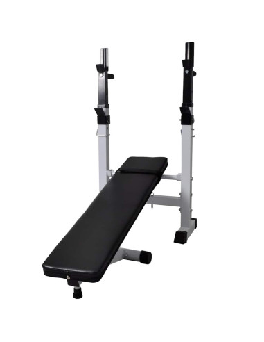 Panca Reclinabile con Rack Bilanciere e Set Manubri 90 kg