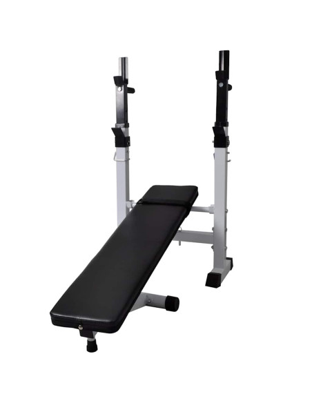 Panca Reclinabile con Rack Bilanciere e Set Manubri 90 kg