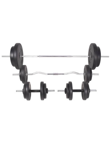 Panca Reclinabile con Rack Bilanciere e Set Manubri 90 kg