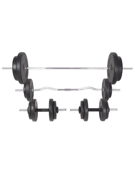 Panca Reclinabile con Rack Bilanciere e Set Manubri 90 kg