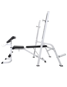 Panca Multifunzione con Rack Bilanciere e Set Manubri 90 kg 2