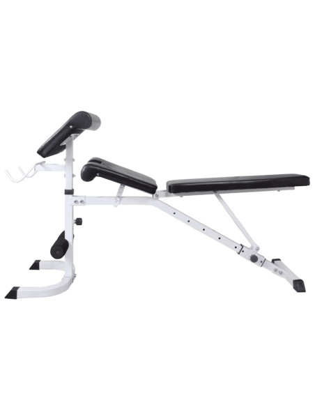 Panca Multifunzione con Rack Bilanciere e Set Manubri 90 kg
