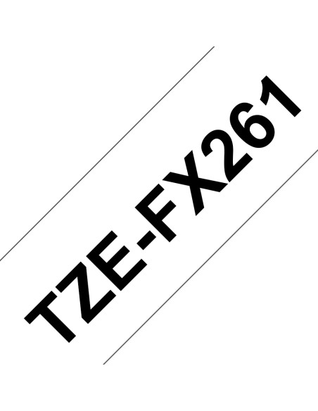 Brother TZE-FX261 nastro per etichettatrice Nero su bianco