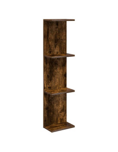 Scaffale da parete Rovere Fumo 25 x 15 x 100 cm