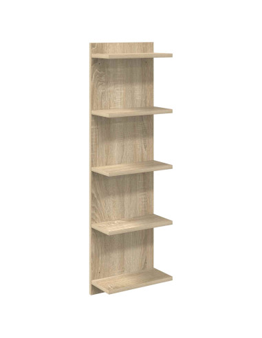Scaffale da parete Rovere Sonoma 30 x 15 x 100 cm