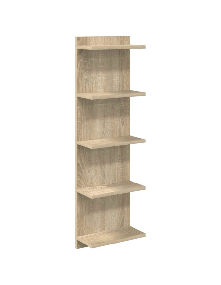 Scaffale da parete Rovere Sonoma 30 x 15 x 100 cm