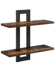 Scaffali flottanti Rovere Fumo 40 x 15 x 40 cm