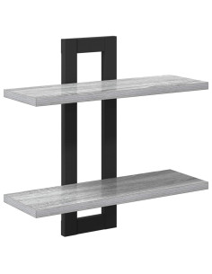 Scaffali flottanti Sonoma grigio 40 x 15 x 40 cm