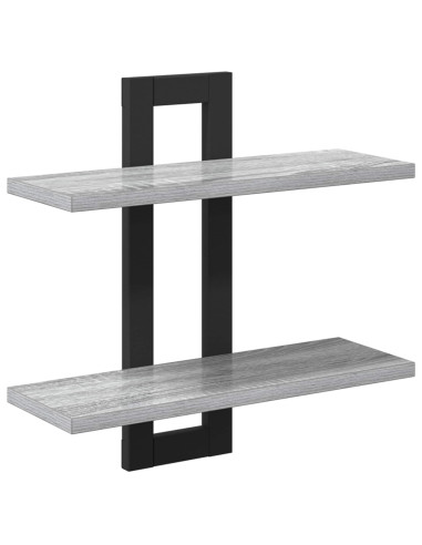 Scaffali flottanti Sonoma grigio 40 x 15 x 40 cm