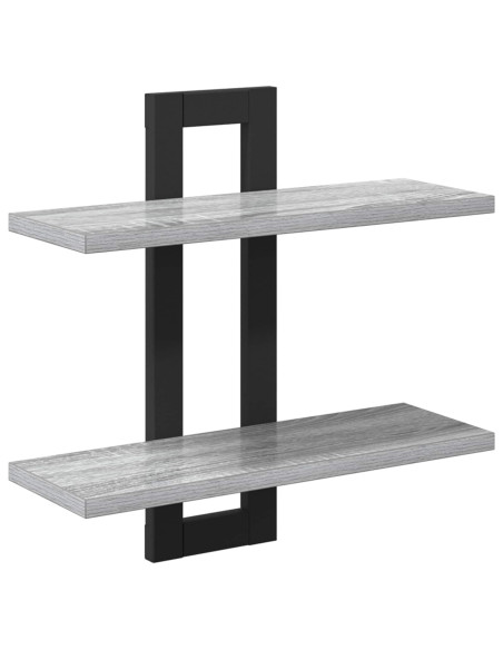 Scaffali flottanti Sonoma grigio 40 x 15 x 40 cm