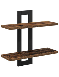Scaffali flottanti Legno antico 40 x 15 x 40 cm