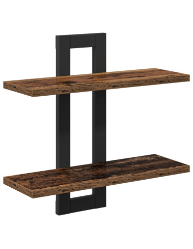 Scaffali flottanti Legno antico 40 x 15 x 40 cm