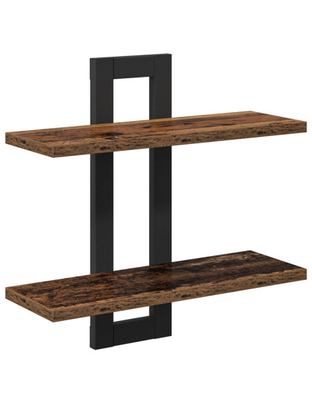 Scaffali flottanti Legno antico 40 x 15 x 40 cm