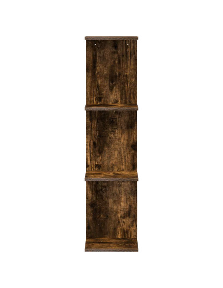 Scaffale da parete Rovere Fumo 25 x 15 x 100 cm