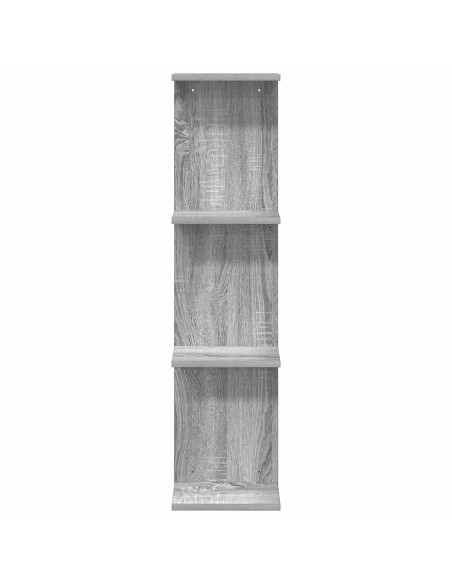 Scaffale da parete Sonoma grigio 25 x 15 x 100 cm
