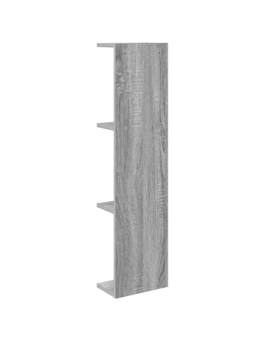 Scaffale da parete Sonoma grigio 25 x 15 x 100 cm