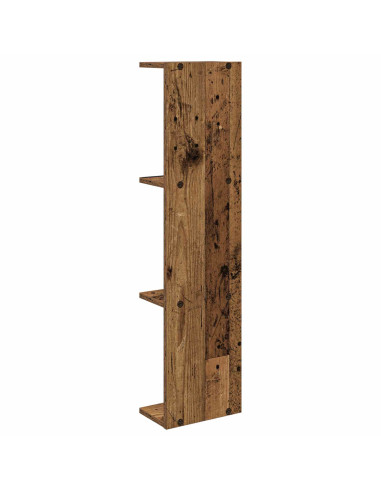 Scaffale da parete 2 pcs Legno antico 25 x 15 x 100 cm