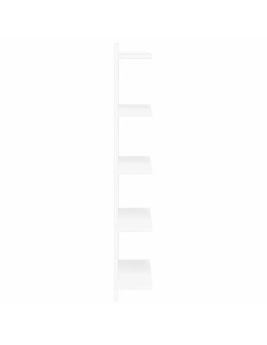 Scaffale da parete Bianco 30 x 15 x 100 cm Legno ingegnerizzato