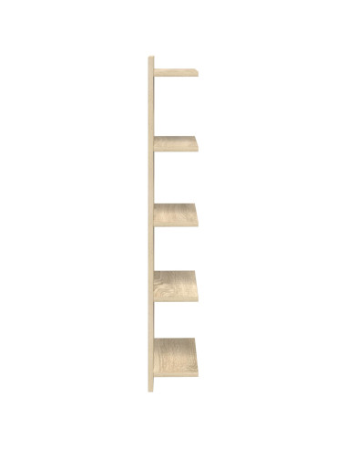 Scaffale da parete Rovere Sonoma 30 x 15 x 100 cm