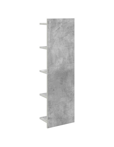 Scaffale da parete Grigio Cemento 30 x 15 x 100 cm