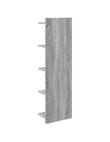 Scaffale da parete Sonoma grigio 30 x 15 x 100 cm