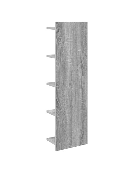 Scaffale da parete Sonoma grigio 30 x 15 x 100 cm