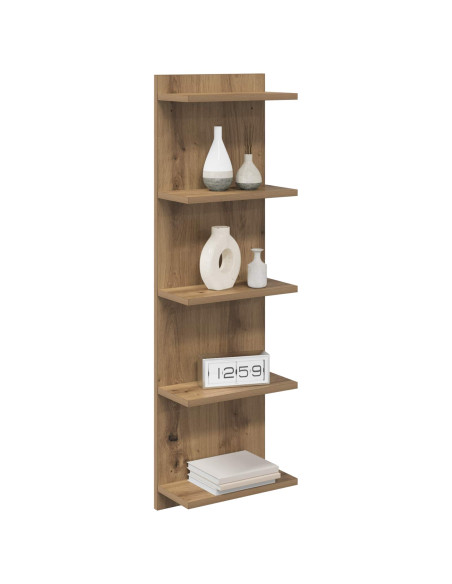Scaffale da parete Rovere Artigianale 30 x 15 x 100 cm