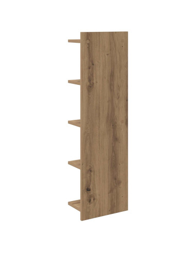 Scaffale da parete 2 pcs Rovere Artigianale 30 x 15 x 100 cm