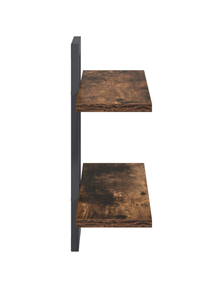 Scaffali flottanti Rovere Fumo 40 x 15 x 40 cm