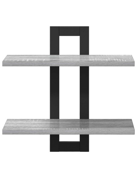 Scaffali flottanti Sonoma grigio 40 x 15 x 40 cm
