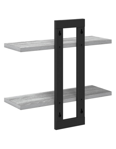 Scaffali flottanti Sonoma grigio 40 x 15 x 40 cm