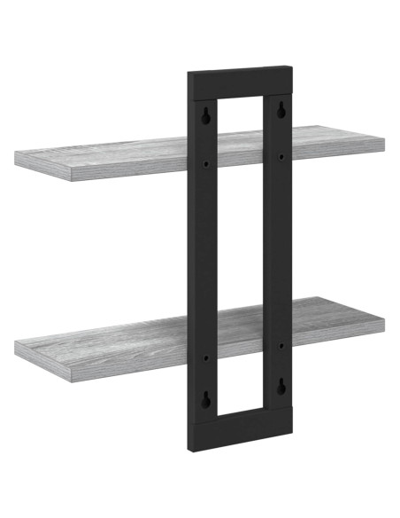 Scaffali flottanti Sonoma grigio 40 x 15 x 40 cm
