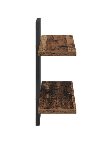 Scaffali flottanti Legno antico 40 x 15 x 40 cm