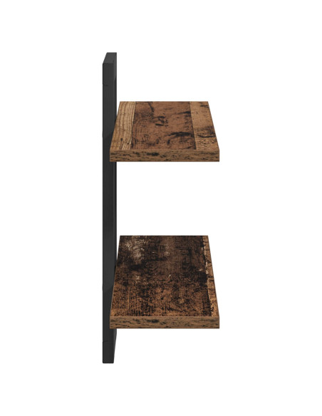 Scaffali flottanti Legno antico 40 x 15 x 40 cm