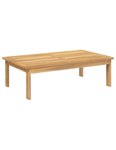 Set di divani con cuscino 4 pcs Beige Legno di Acacia Massello