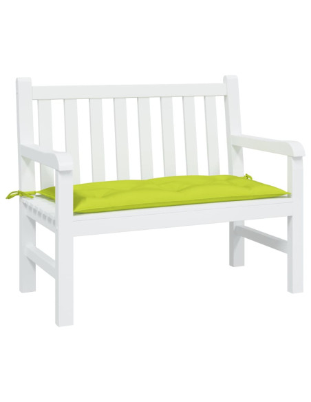 Cuscino per Panca Verde Brillante 100x50x7 cm in Tessuto Oxford