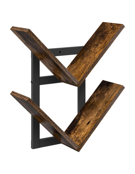 Mensola a muro flottante Rovere Fumo 43 x 15 x 47 cm