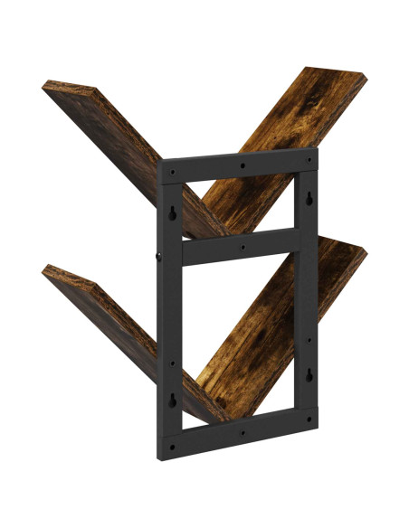 Mensola a muro flottante Rovere Fumo 43 x 15 x 47 cm