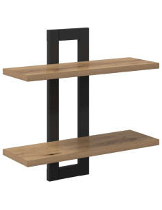 Scaffali flottanti Rovere Artigianale 40 x 15 x 40 cm