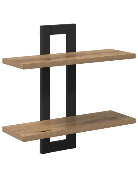 Scaffali flottanti Rovere Artigianale 40 x 15 x 40 cm