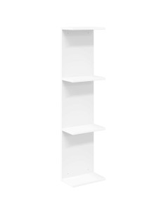 Scaffale da parete Bianco 22 x 15 x 100 cm Legno ingegnerizzato