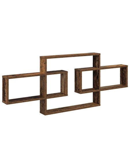 Scaffale da parete Legno antico 130 x 10 x 50 cm