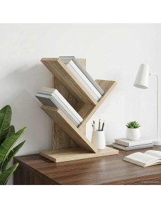 Scaffale per Libri a Forma di Albero 3 Strati 30 x 18 x 40 cm