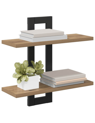 Scaffali flottanti Rovere Artigianale 40 x 15 x 40 cm