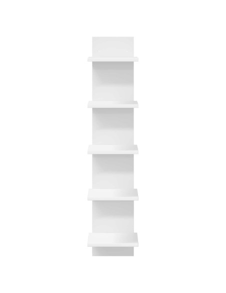 Scaffale da parete Bianco 22 x 15 x 100 cm Legno ingegnerizzato