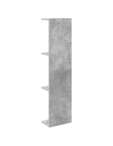 Scaffale da parete 2 pcs Grigio Cemento 22 x 15 x 100 cm